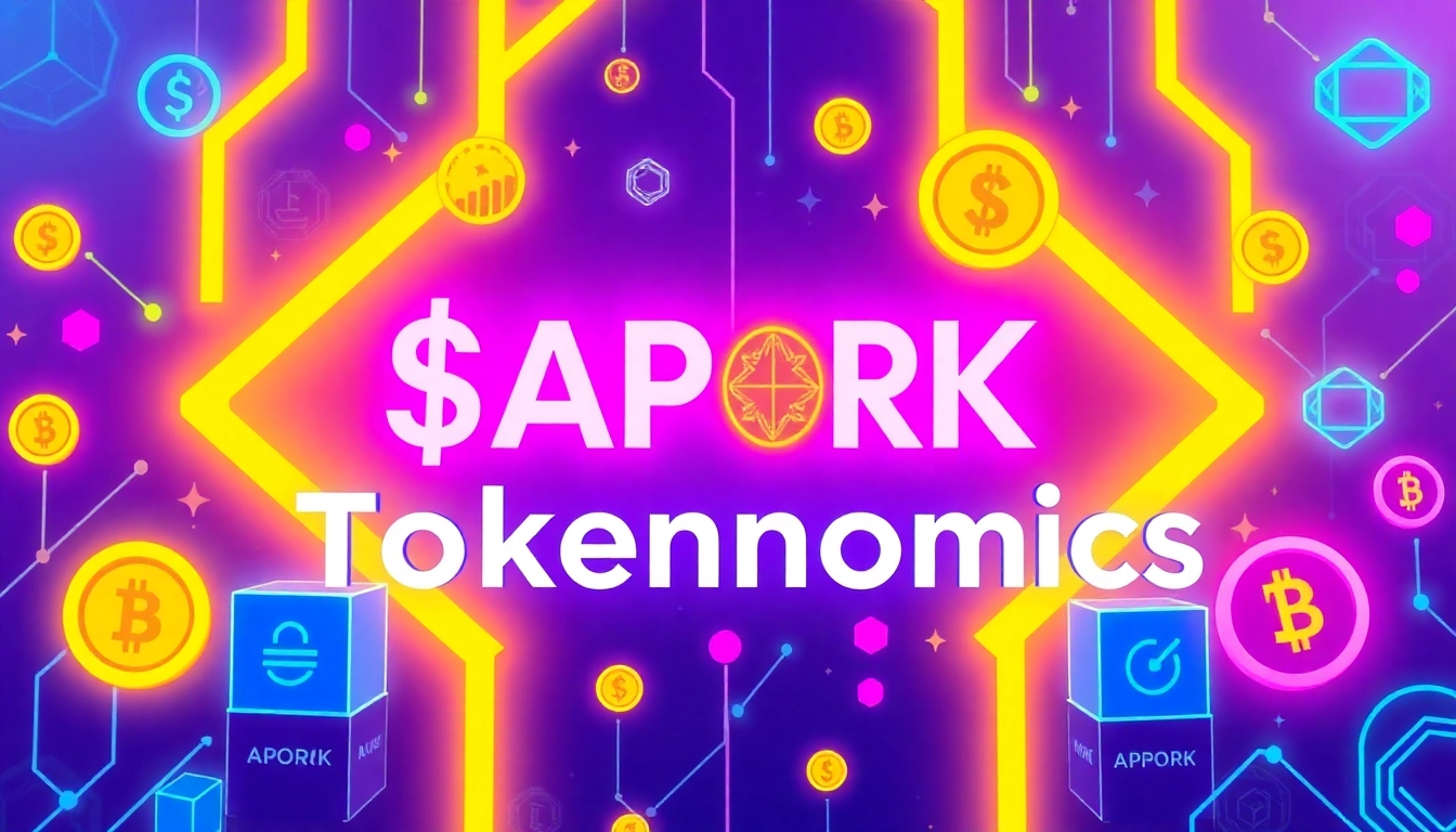 Detailed infographic illustrating APORK Tokenomics model powering CommunityFi and GambleFi